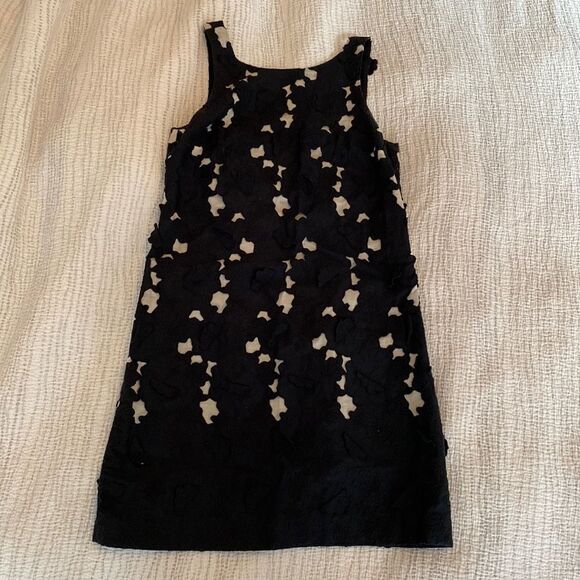 💙 Tibi Floral Texture Little Black Dress - Picture 1 of 9
